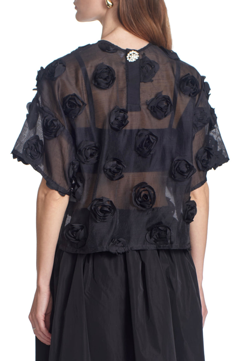 THE JUNI TOP- 3D flower