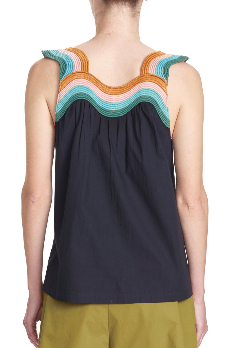EMBROIDERED TANK